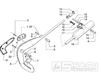 T15 Výfuk - Gilera GSM 50ccm Morini do 2005 (VTBC08102...)