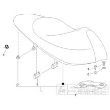 2.39 Sedadlo - Gilera Runner 50 PureJet 2005-2006 UK (ZAPC46200)