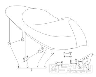 2.39 Sedadlo - Gilera Runner 125 VX 4T 2007 (ZAPM46300)