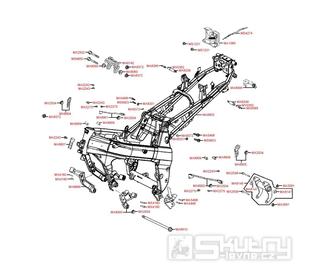 F23 Rám - Kymco Quannon 125 Naked