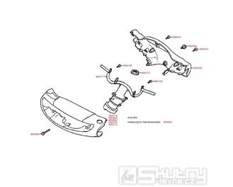 F04 Řídítka / kapotáž řídítek - Kymco Fever 2 50 ZXII Super Fever SC10A