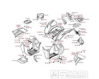 F12 Zadní kapotáž - Kymco Maxxer 400