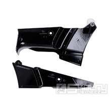 Sada krytů rámu, černá, 2dílná, pro Zündapp C 50 Sport, GTS 50, KS50, KS100 typ 517, 518