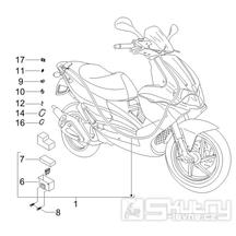 6.08 Elektroinstalace, pojistky - Gilera Runner 125 VX 4T Race 2005 (ZAPM46100)