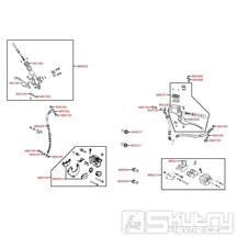 F04 Brzdové páčky / Brzdový válec / Hadice - Kymco Agility 125 City