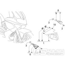6.03 Přední světlo a blinkry - Gilera Runner 200 VXR 4T LC 2006 UK (ZAPM46400)