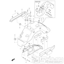 FIG33 Zadní blatník - Hyosung GV 125M C Aquila