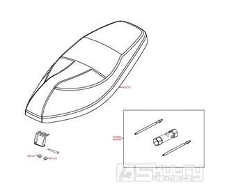 F09 Sedačka / Nářadí - Kymco Agility 50 RS 2T Naked KE10BB