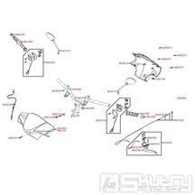 F03 Gripy / zrcátka / řídítka / kapotáž řídítek - Kymco Agility 50 One 4T / Agility 50 MMC 4T