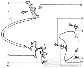 T29 Držák palivové nádrže - Gilera Runner Purejet 50 1998-2005 (ZAPC36100)