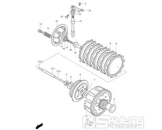 FIG14 Spojka - Hyosung GV 125M C Aquila