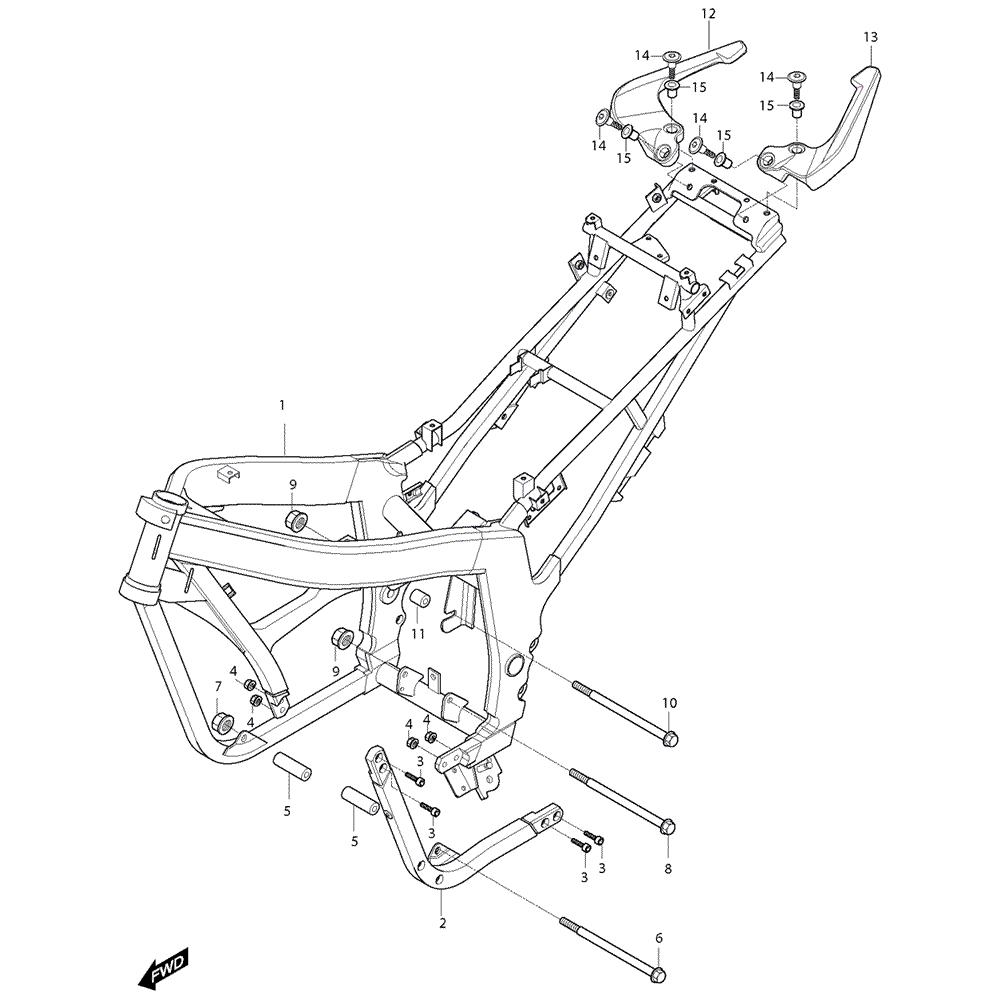 FIG26 Rám - Hyosung GT 125 RF