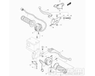 37 Gripy / Přepínače / Páčky - Hyosung RT 125D Karion