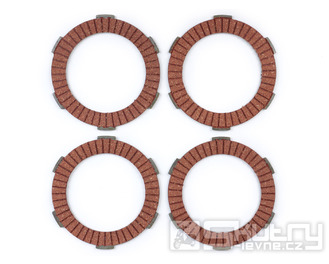 Spojkové lamely BGM PRO TOURING Alu Lambretta LI, LIS, SX, TV (Serie 2-3), DL, GP 4-Scheiben