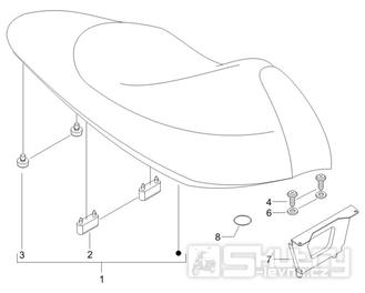 2.39 Sedadlo - Gilera Runner 125 VX 4T 2005-2006 UK (ZAPM46100)