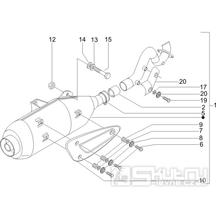 1.42 Výfuk - Gilera Runner 125 VX 4T 2005-2006 UK (ZAPM46100)