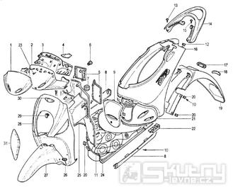 Kapotáž - Malaguti Ciak 50 2T Monodisco Aria Kat