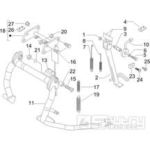 2.25 Hlavní stojan - Gilera Nexus 250 4T LC 2006 UK (ZAPM35300)