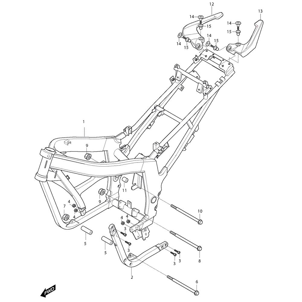 FIG26 Rám - Hyosung GT 125 NE