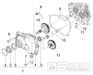 1.25 Převodovka - Gilera Runner 200 VXR 4T LC Race 2005-2006 (ZAPM46200)