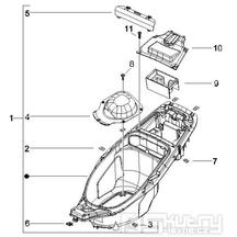 2.34 Podsedlový prostor pro přilbu - Gilera Runner 50 SP 2005-2006 (ZAPC46100)