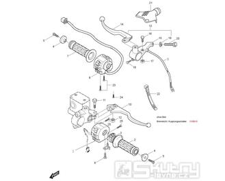 39 Gripy / Páčky / Přepínače - Hyosung GT 125 N E3 (Naked)