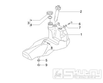 2.47 Palivová nádrž - Gilera Stalker 50 2T 2007-2008 (ZAPC40100)
