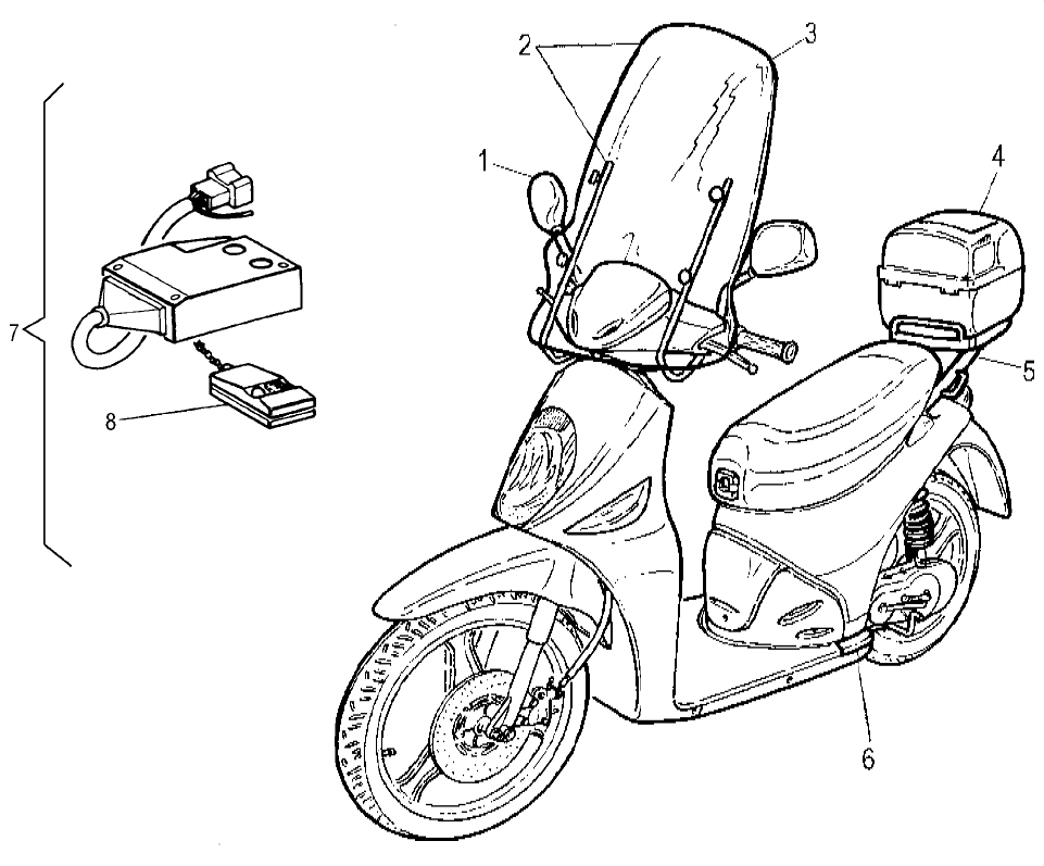 Příslušenství - Malaguti Ciak 50 2T Monodisco Aria Kat