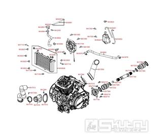 F22 Chlazení motoru - Kymco Maxxer 450i