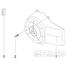 1.23 Kryt magneta dobíjení, olejový filtr - Gilera Stalker 50 2T 2007-2008 (ZAPC40100)