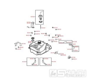 F10 Benzínová nádrž - Kymco MXU 300