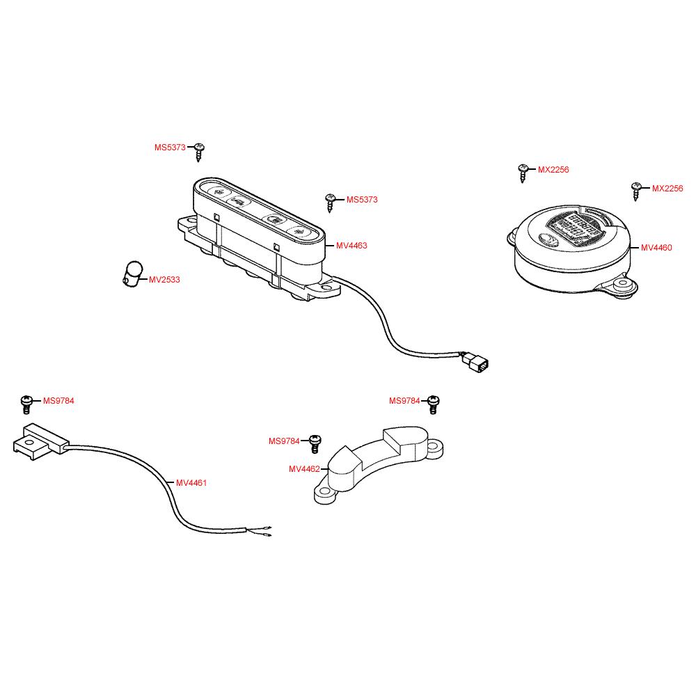 F02 Kontrolky a tachometr - Kymco Maxxer 50