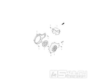 09 Ventilátor / Kryty - Hyosung SD 50 Avanti