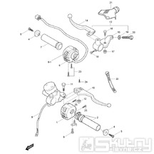 FIG40 Gripy / Přepínače - Hyosung GV 125M C Aquila