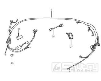 6.08 Elektroinstalace - Gilera SMT 50 od roku 2006, D50B0 (ZAPG12D1)