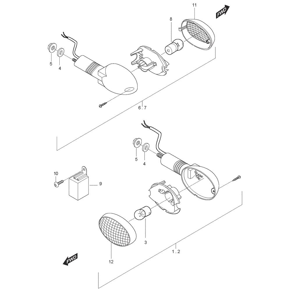 FIG23 Blinkry - Hyosung GT 125 RF