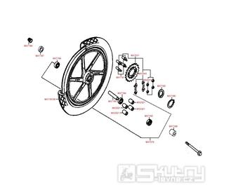 F10 Zadní kolo - Kymco PULSAR 125 [RJ25CB]