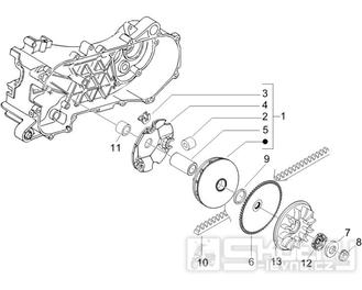 1.13 Řemen variátoru, variátor - Gilera Runner 50 SP -SC- 2006 (ZAPC461000)