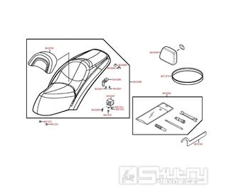 F09 Sedačka a nářadí - Kymco Grand Dink 125 E3