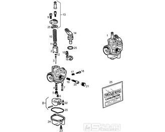 T11 Karburátor - Gilera RCR Enduro 50ccm EBS (1998 - 2005)