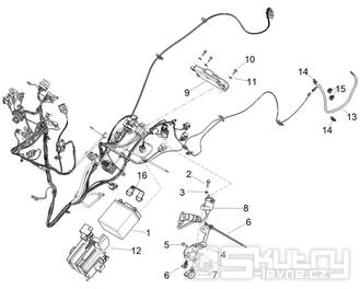 Elektrický systém pro Aprilia SR GT COMPACT 125 ie 4T 4V LC 21- E5 (EMEA-EU) [RP8MD5100] - kopie 1