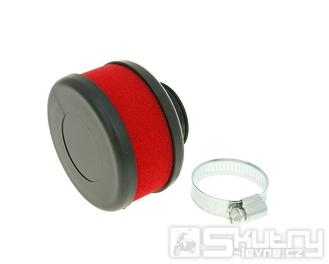 Vzduchový filtr Flat Foam 28/35mm - rovný, červený