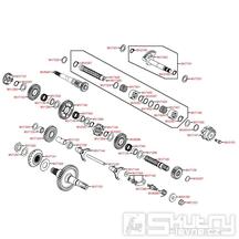 E08 Převodovka a řazení - Kymco MXU 450i LOF LC90CE