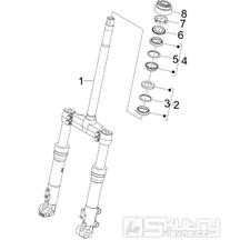 4.02 Přední kyvná vidlice, ložiska řízení - Gilera Runner 200 VXR Race 2006 UK (ZAPM46300)