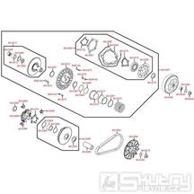 E05 Variátor - Kymco Xciting 500i R ABS