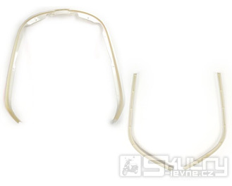 Ochranné lišty Moto Nostra bílé sada pro Vespa Primavera, Sprint (2013-