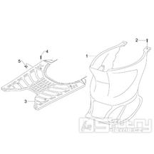 2.31 Středový plast, stupačky - Gilera Stalker 50 Naked 2008 (ZAPC40102)