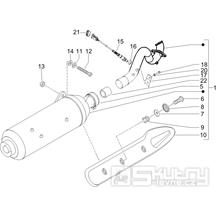 1.42 Výfuk - Gilera Nexus 250 4T LC 2006 (ZAPM35300)