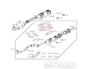 F14 Výfuk - Kymco MXU 500 IRS LOF