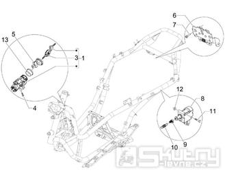 2.46 Zamykání - Gilera Fuoco 500ccm 4T-4V ie E3 LT od 2013 (ZAPM83100...)